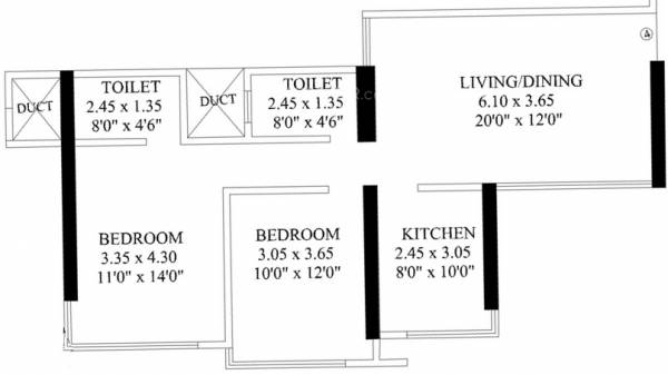 Shreeji Atlantis (2BHK+2T (1,190 sq ft) 1190 sq ft) Shreeji Atlantis (2BHK+2T (1,190 sq ft) 1190 sq ft)