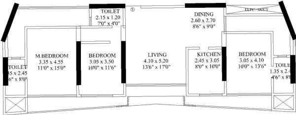 Shreeji Atlantis (3BHK+3T (1,450 sq ft) 1450 sq ft) Shreeji Atlantis (3BHK+3T (1,450 sq ft) 1450 sq ft)