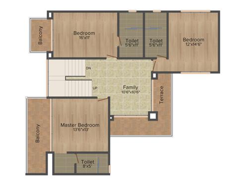 Kolte Patil Maple Leaves (4BHK+5T (4,593 sq ft)   Servant Room 4593 sq ft)