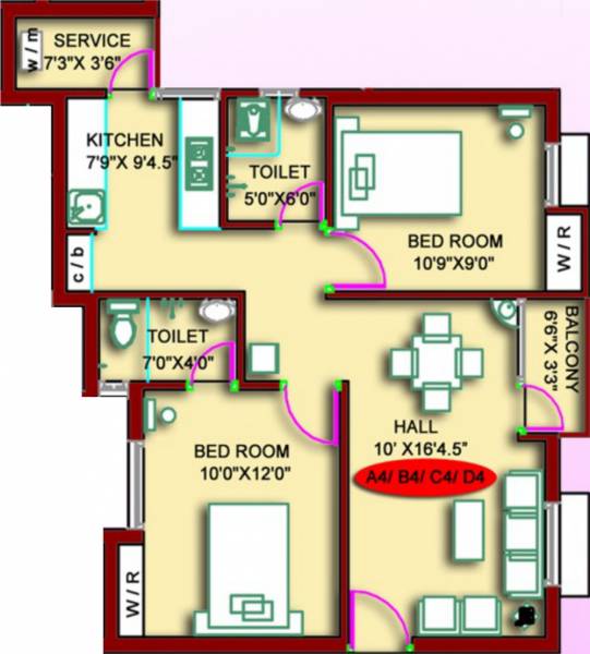 Best Best Tulips (2BHK+2T (836 sq ft) 836 sq ft) Best Best Tulips (2BHK+2T (836 sq ft) 836 sq ft)