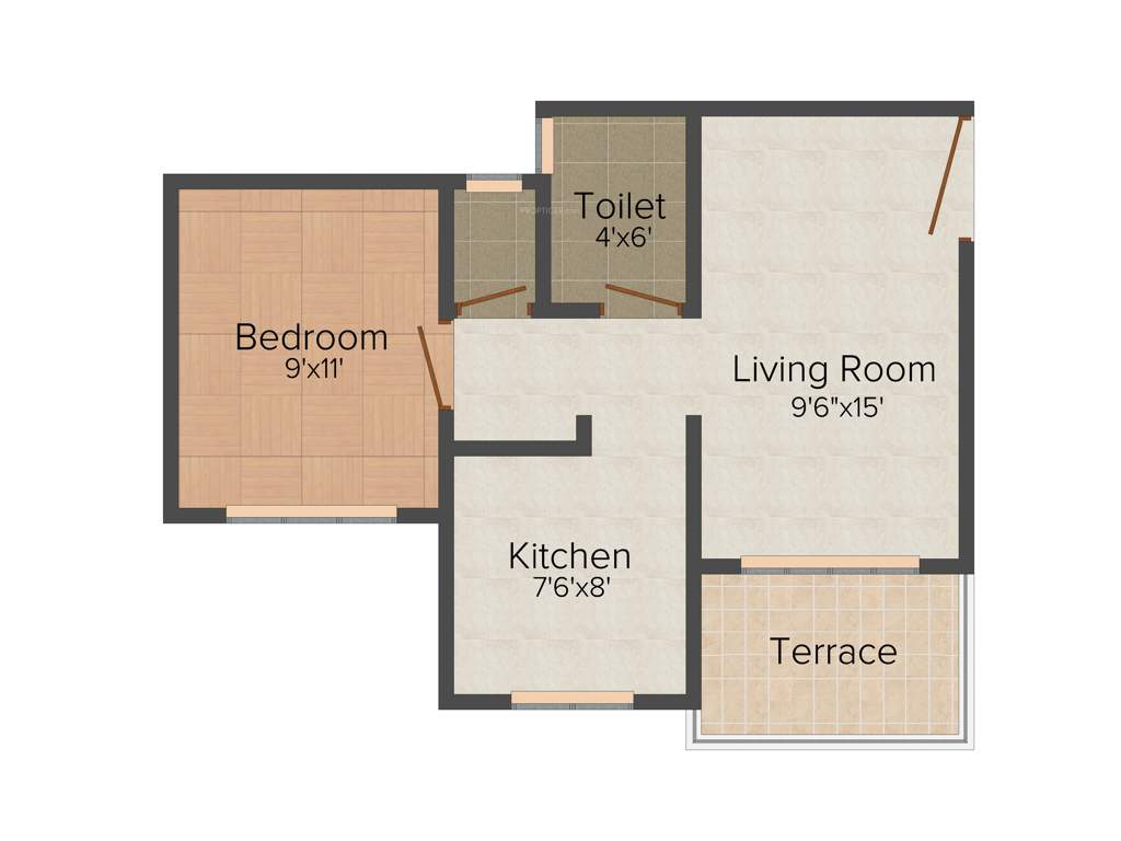 Thanekar Bhagirathi Residency (1BHK+1T (688 sq ft) 688 sq ft)