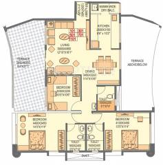 Eminent Aura Solis (3BHK+3T (1,711 sq ft) 1711 sq ft)