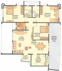 Eminent Aura Solis (3BHK+3T (1,740 sq ft) 1740 sq ft)