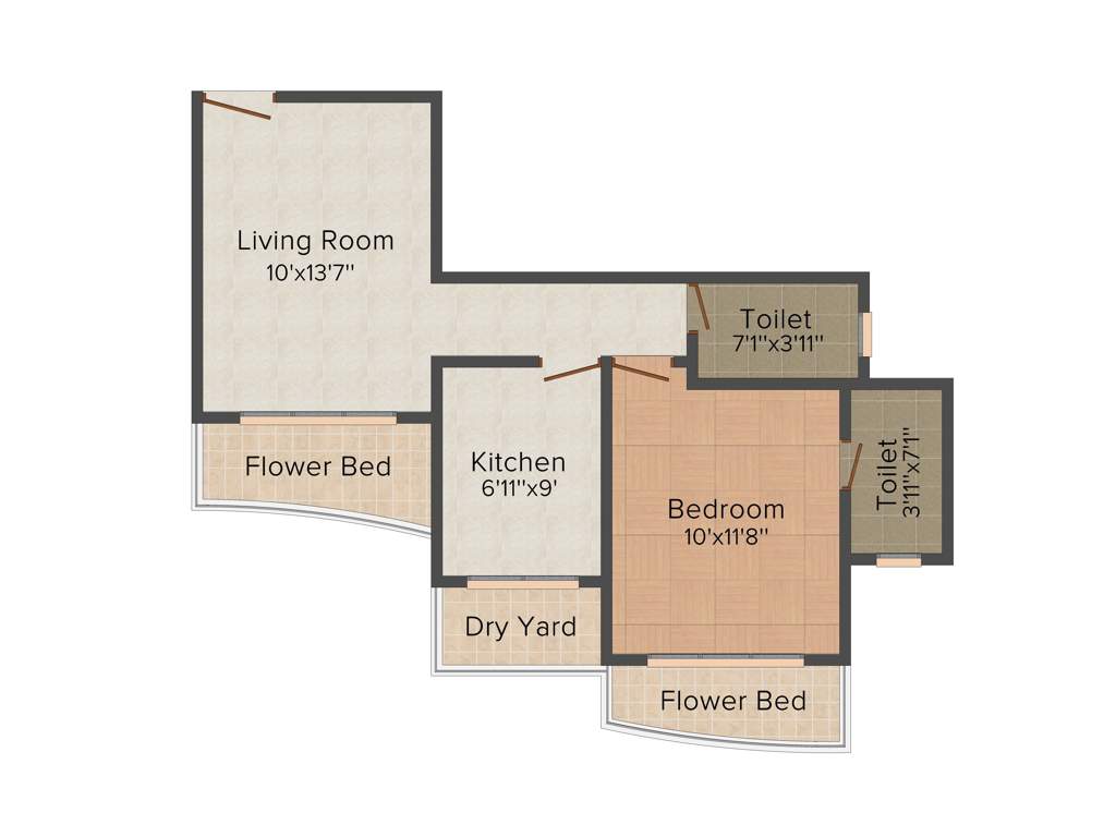 Sabari Shaan (1BHK+1T (765 sq ft) 765 sq ft)