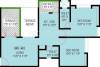 Shriram Aditi Ambar (2BHK+2T (1,115 sq ft) 1115 sq ft)