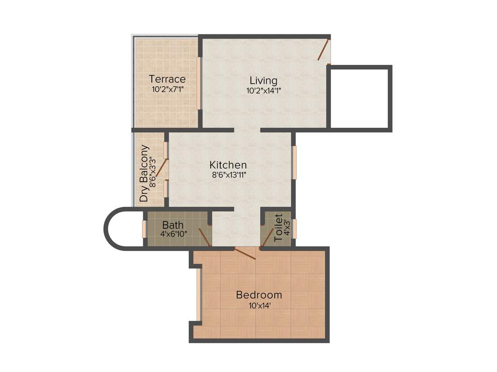 VM Vishwavihar (1BHK+1T (720 sq ft) 720 sq ft)