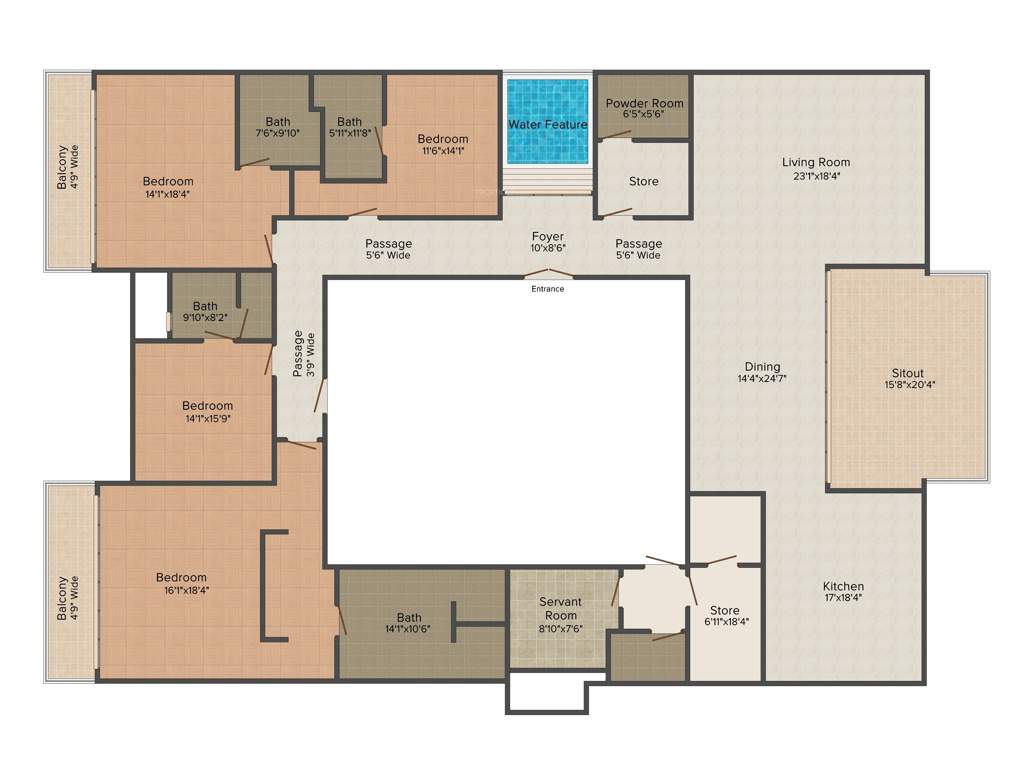 Nitesh Park Avenue (4BHK+5T (6,382 sq ft) + Servant Room 6382 sq ft)