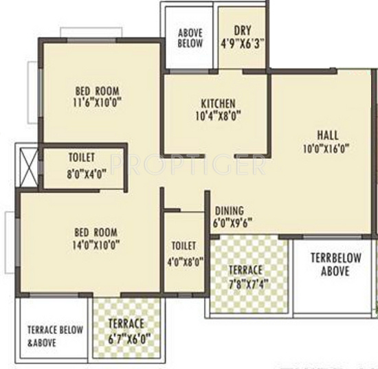 Raj Aangan (2BHK+2T (1,065 sq ft) 1065 sq ft) Raj Aangan (2BHK+2T (1,065 sq ft) 1065 sq ft)