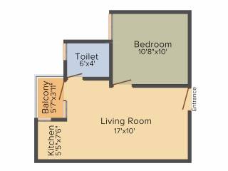 Krish City Heights (1BHK+1T (485 sq ft) 485 sq ft) Krish City Heights (1BHK+1T (485 sq ft) 485 sq ft)