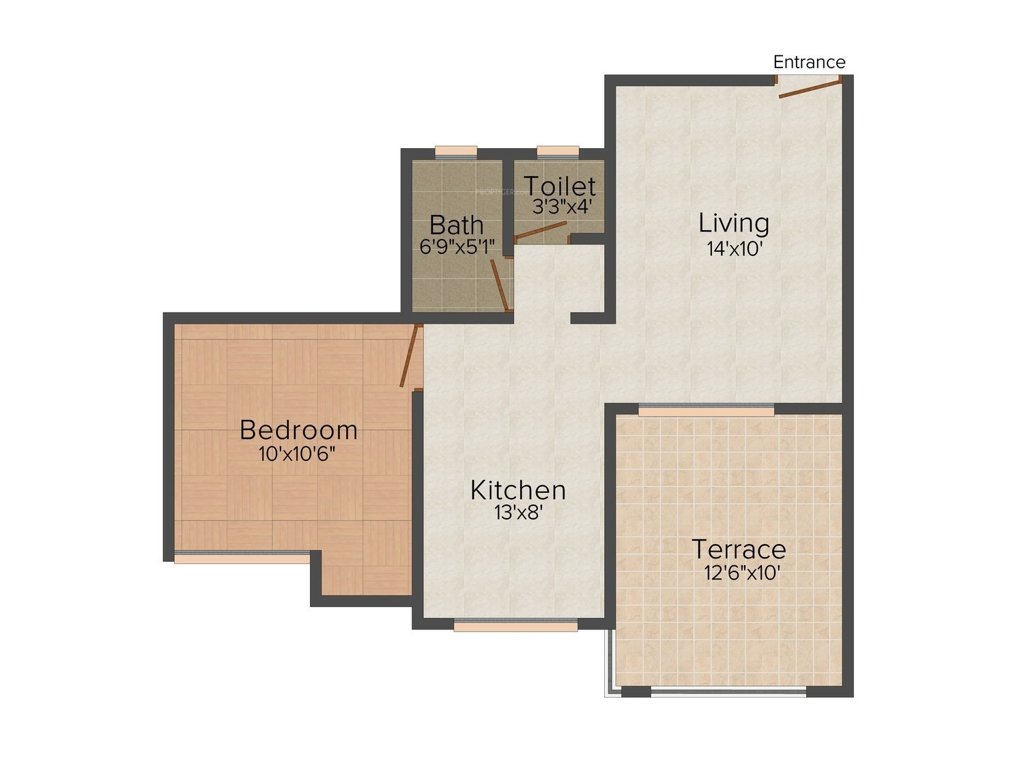 Varadmurti Sobha Empire (1BHK+1T (711 sq ft) 711 sq ft)