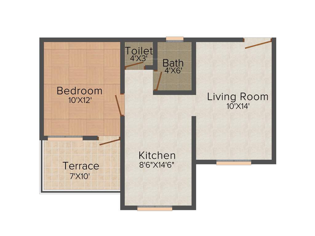 Shivtara Tara Srishti (1BHK+1T (670 sq ft) 670 sq ft)