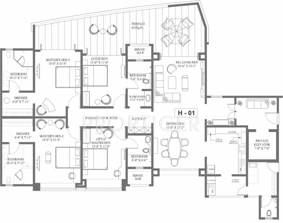 Kundan Emirus (4BHK+4T (2,939 sq ft) + Servant Room 2939 sq ft)