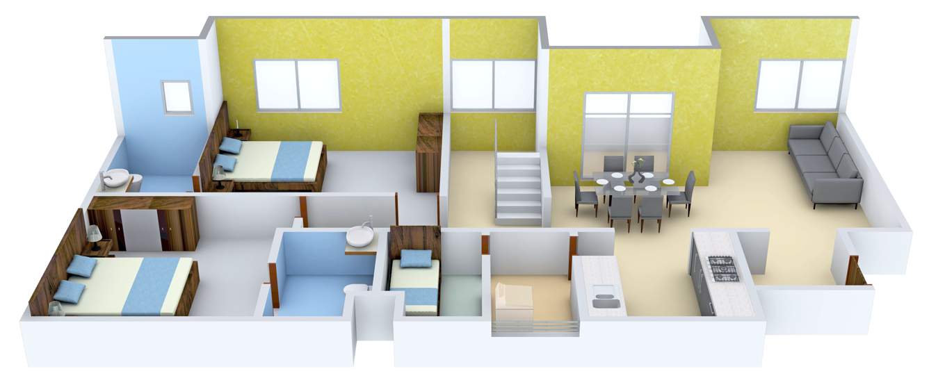 Skylark Ithaca (4BHK+5T (2,790 sq ft) + Servant Room 2790 sq ft)