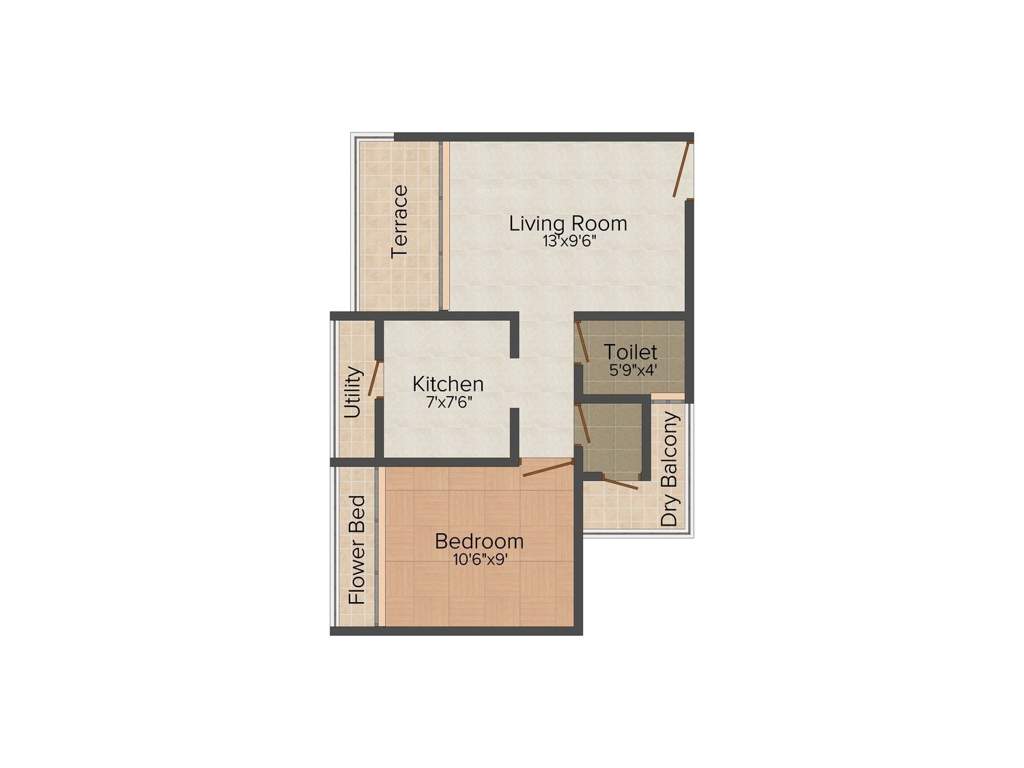 Pyramid Signature Heights (1BHK+1T (665 sq ft) 665 sq ft)