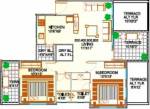 Kohinoor Ambrosia (2BHK+2T (1,030 sq ft) 1030 sq ft)