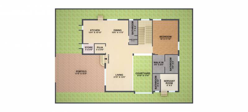 Saket Bhu Sattva (3BHK+4T (3,391 sq ft)   Study Room 3391 sq ft)