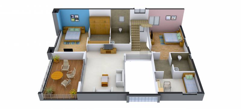 Saket Bhu Sattva (3BHK+4T (3,391 sq ft)   Study Room 3391 sq ft)