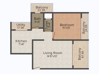 Platinum Om Sai Shrushti (1BHK+1T (650 sq ft) 650 sq ft) Platinum Om Sai Shrushti (1BHK+1T (650 sq ft) 650 sq ft)