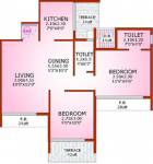 Platinum Om Sai Shrushti (2BHK+2T (950 sq ft) 950 sq ft)