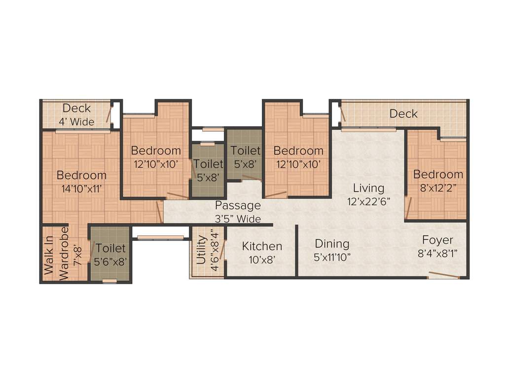 Emami City (4BHK+3T (2,210 sq ft) 2210 sq ft)