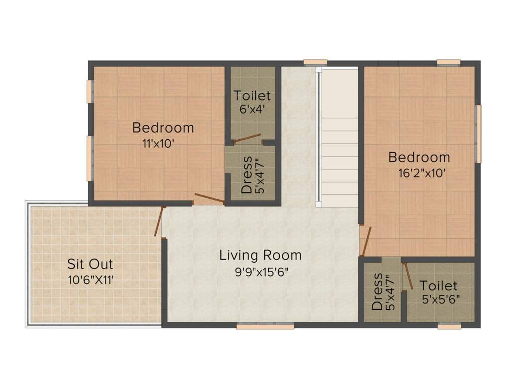 Green Beverly Slopes (3BHK+3T (1,600 sq ft)   Pooja Room 1600 sq ft)