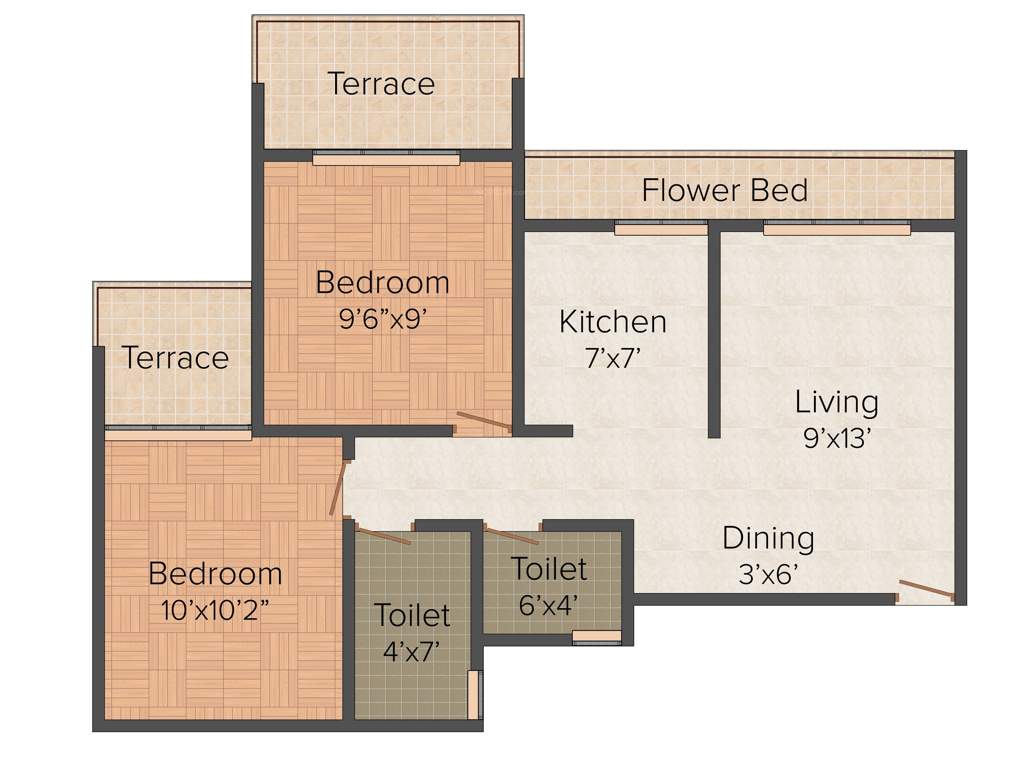 Satpanth Meghna Shivam (2BHK+2T (1,200 sq ft) 1200 sq ft)
