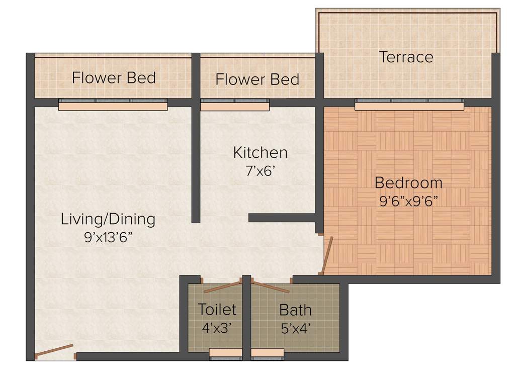 Satpanth Meghna Shivam (1BHK+1T (630 sq ft) 630 sq ft)