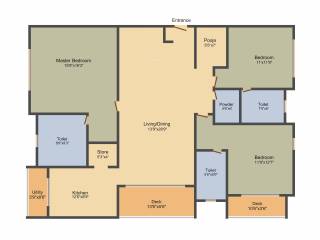 Lodha Meridian (3BHK+4T (2,259 sq ft) + Pooja Room 2259 sq ft)