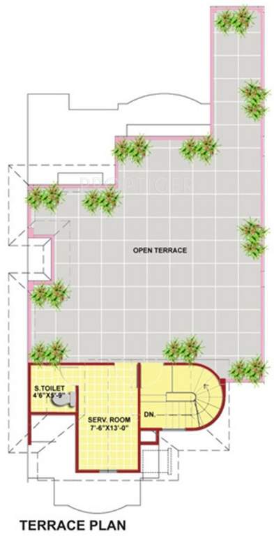 Eldeco Mansionz (5BHK+5T (3,132 sq ft)   Servant Room 3132 sq ft)