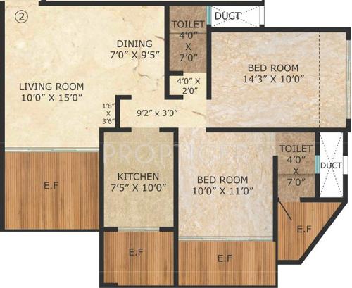 R K Neona (2BHK+2T (1,190 sq ft) 1190 sq ft) R K Neona (2BHK+2T (1,190 sq ft) 1190 sq ft)