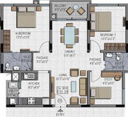 Adroit District S (3BHK+2T (1,151 sq ft) 1151 sq ft) Adroit District S (3BHK+2T (1,151 sq ft) 1151 sq ft)