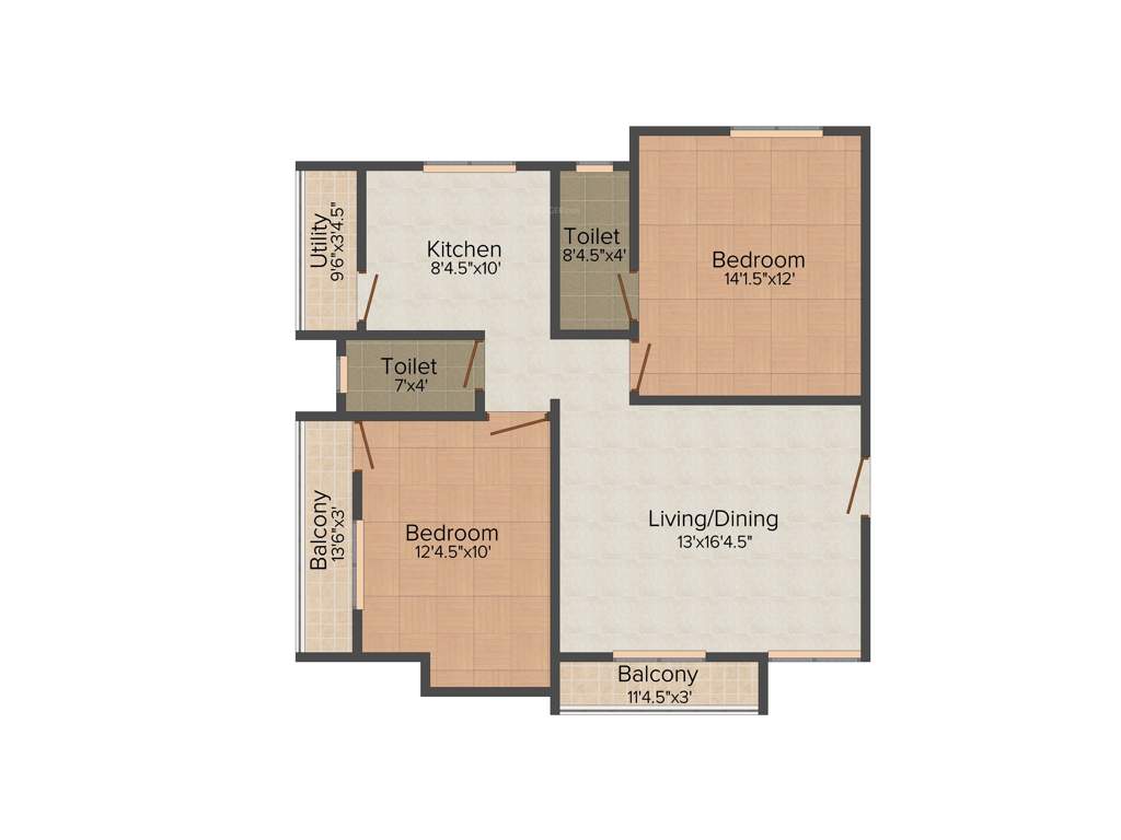 Poomalai Daksha (2BHK+2T (1,138 sq ft)   Pooja Room 1138 sq ft)