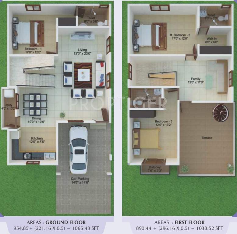 Peninsula Prakruthi (3BHK+3T (2,200 sq ft) 2200 sq ft)