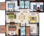 SVS Silver Woods (3BHK+3T (1,305 sq ft)   Pooja Room 1305 sq ft)