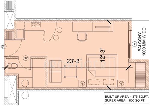 Vardhman Vedic Suites (1BHK+1T (600 sq ft) 600 sq ft) Vardhman Vedic Suites (1BHK+1T (600 sq ft) 600 sq ft)