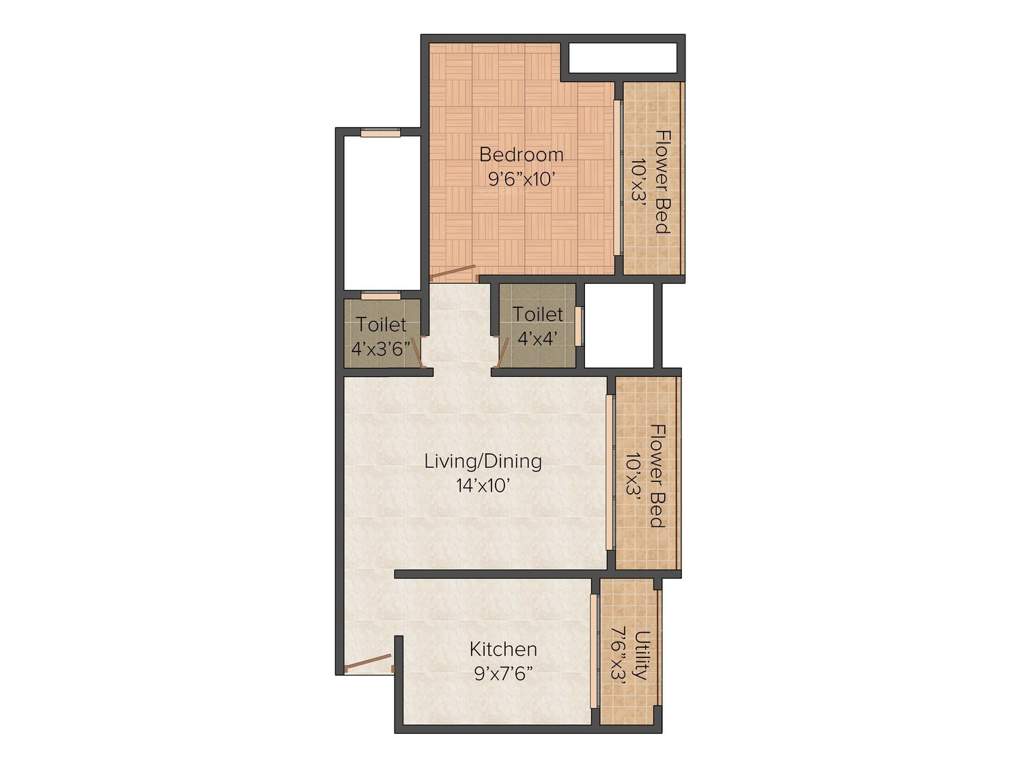 Geeta Geeta Heights (1BHK+1T (680 sq ft) 680 sq ft)