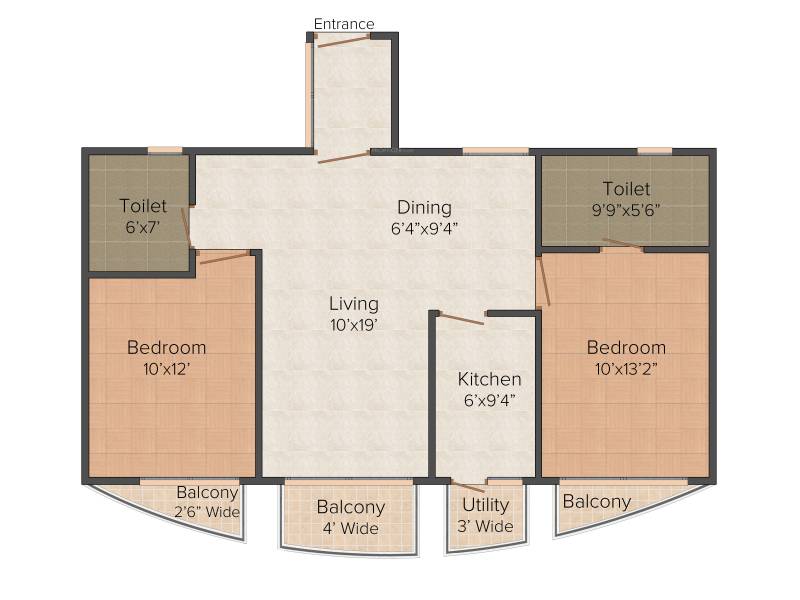 ASGI ASG Apple 7 (2BHK+2T (1,390 sq ft) 1390 sq ft) ASGI ASG Apple 7 (2BHK+2T (1,390 sq ft) 1390 sq ft)