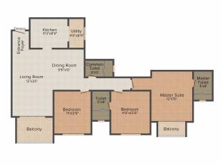 Hiranandani Glen Gate (3BHK+3T (1,810 sq ft) 1810 sq ft)