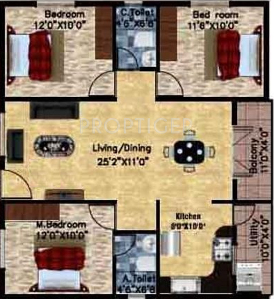 DS Sigma Nest (3BHK+2T (1,630 sq ft) 1630 sq ft) DS Sigma Nest (3BHK+2T (1,630 sq ft) 1630 sq ft)