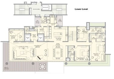  gurgaon hills Floor Plan Lower Level Duplex Plan