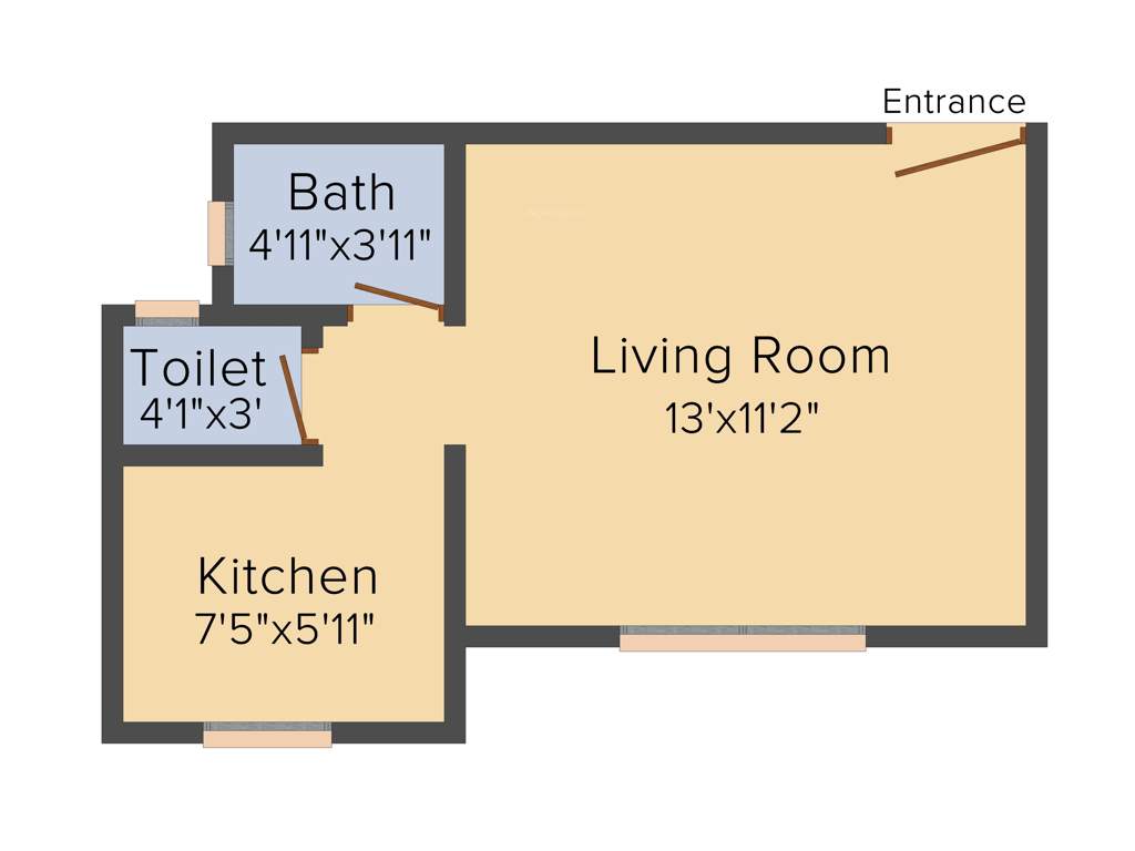 Poddar Navjeevan (1BHK+1T (400 sq ft) 400 sq ft)