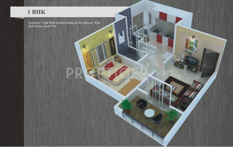 Tanishq Royal (1BHK+1T (600 sq ft) 600 sq ft)