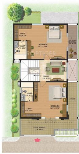 Prestige Glenwood (3BHK+4T (2,940 sq ft)   Servant Room 2940 sq ft)