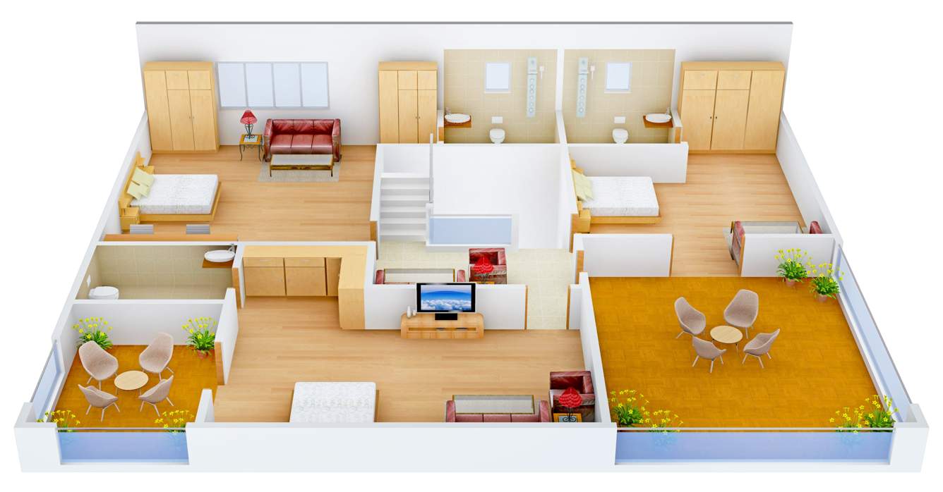 Prestige Glenwood (4BHK+5T (3,662 sq ft)   Servant Room 3662 sq ft)