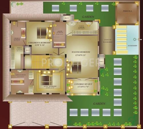 Karia Villa Espaniol (4BHK+4T (4,800 sq ft) + Servant Room 4800 sq ft)