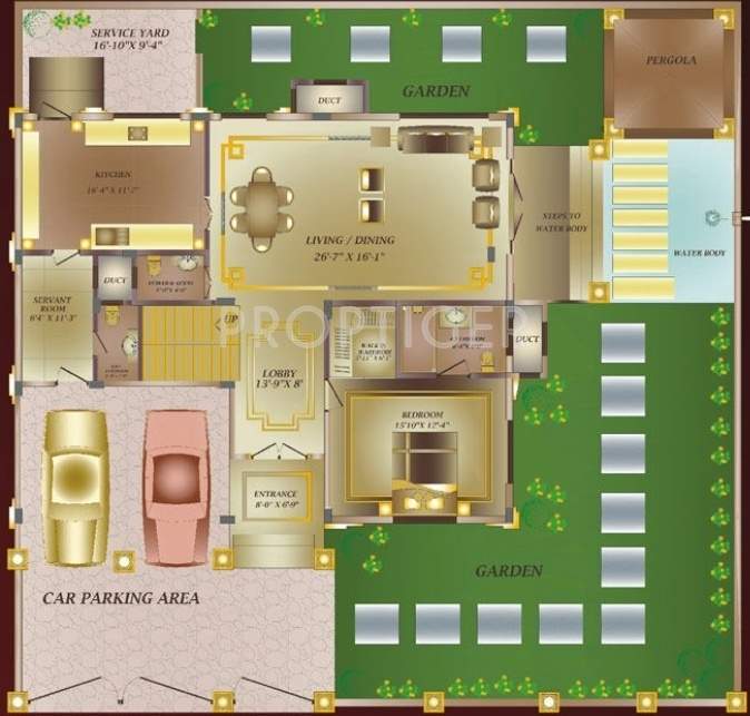 Karia Villa Espaniol (4BHK+4T (4,800 sq ft) + Servant Room 4800 sq ft)