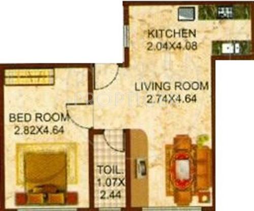Nisar Classic Heights (1BHK+1T (756 sq ft) 756 sq ft)