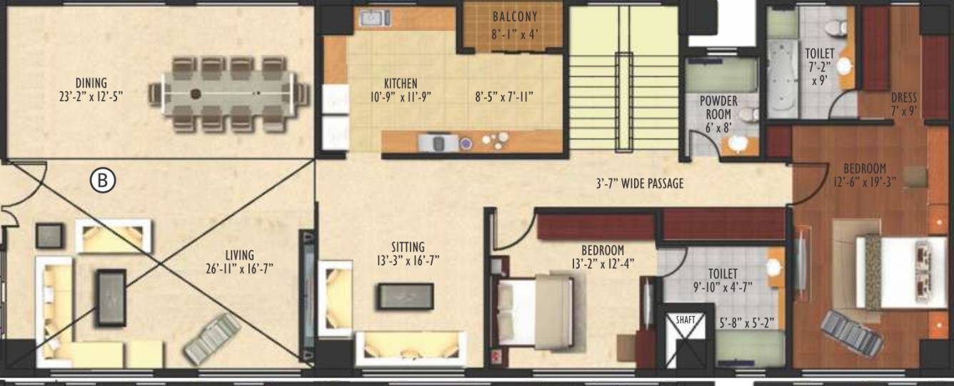  exotica Floor Plan Lower Level Duplex Plan