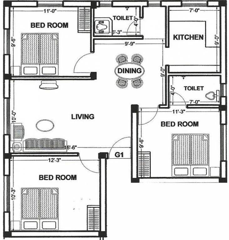 Thilaga Thilaga Homes (3BHK+2T (996 sq ft) 996 sq ft) Thilaga Thilaga Homes (3BHK+2T (996 sq ft) 996 sq ft)
