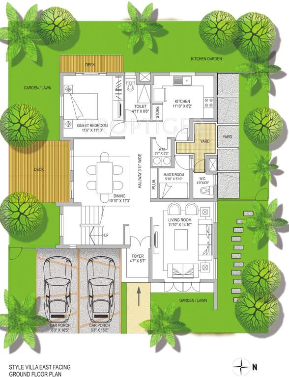 Arihant Villa Viviana (4BHK+4T (2,555 sq ft) Servant Room 2555 sq ft)